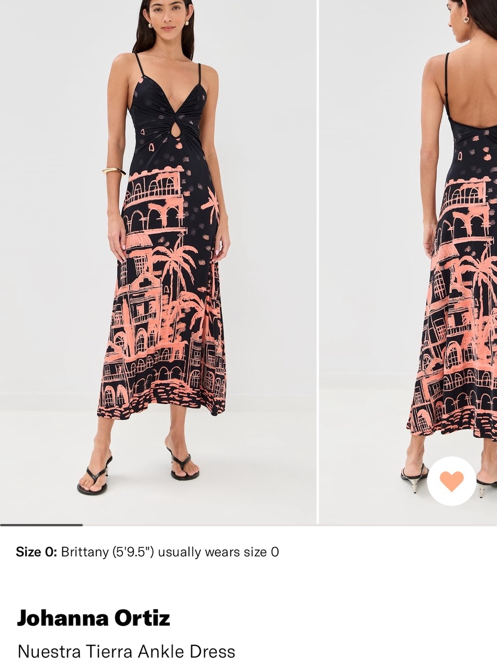 Johanna Ortiz Black and Pink Nuestra Tierra Printed Maxi Dress - Picture 2 of 9
